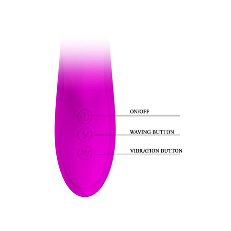 PRETTYLOVE Vibe Dylan Purple – вибратор с 7 режима и 4 движения