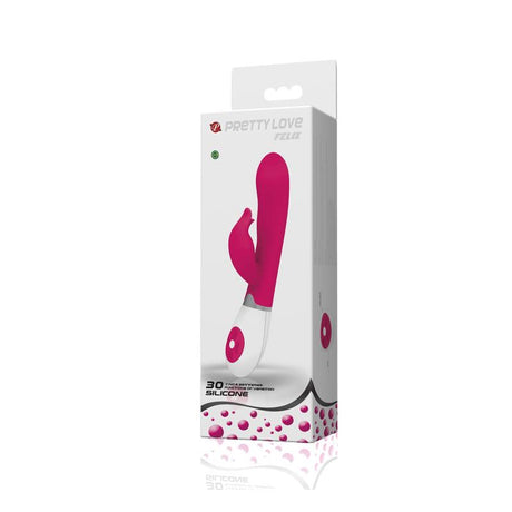 PRETTYLOVE Vibe Felix Purple – вибратор с 30 режима и извит дизайн