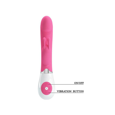 PRETTYLOVE Vibe Gene Pink – вибратор с G-точка и клиторен стимулатор