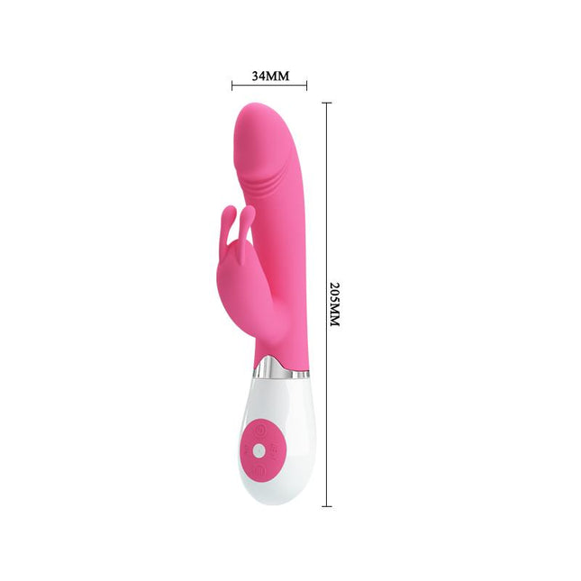 PRETTYLOVE Vibe Gene Pink – вибратор с G-точка и клиторен стимулатор