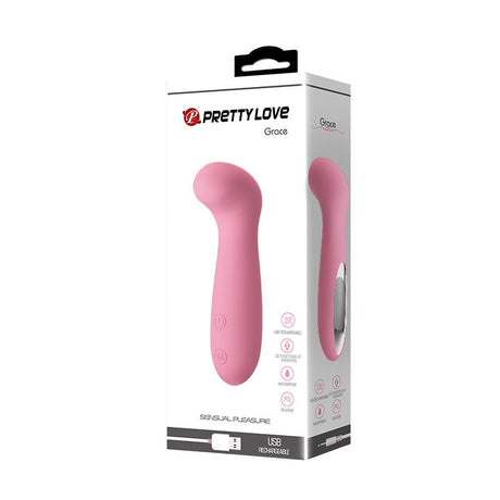 PRETTYLOVE Vibe Grace Soft Pink – мини вибратор с 30 режима