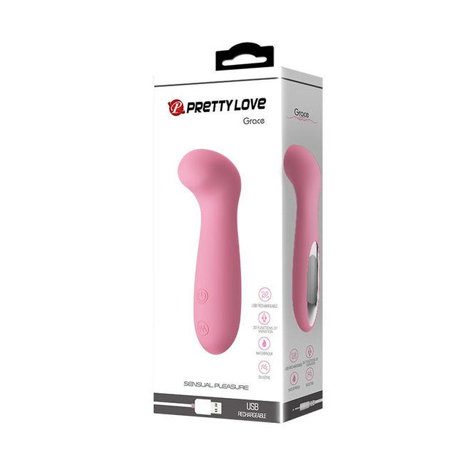 PRETTYLOVE Vibe Grace Soft Pink – мини вибратор с 30 режима
