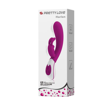 PRETTYLOVE Vibe Harlan Purple – водоустойчив вибратор с 12 функции