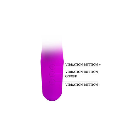 PRETTYLOVE Vibe Hot Rabbit Purple – вибратор с 7 режима и мек силикон