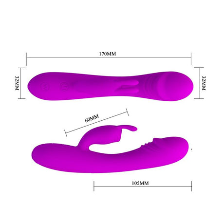 PRETTYLOVE Vibe Hunter Purple – водоустойчив вибратор с 30 режима