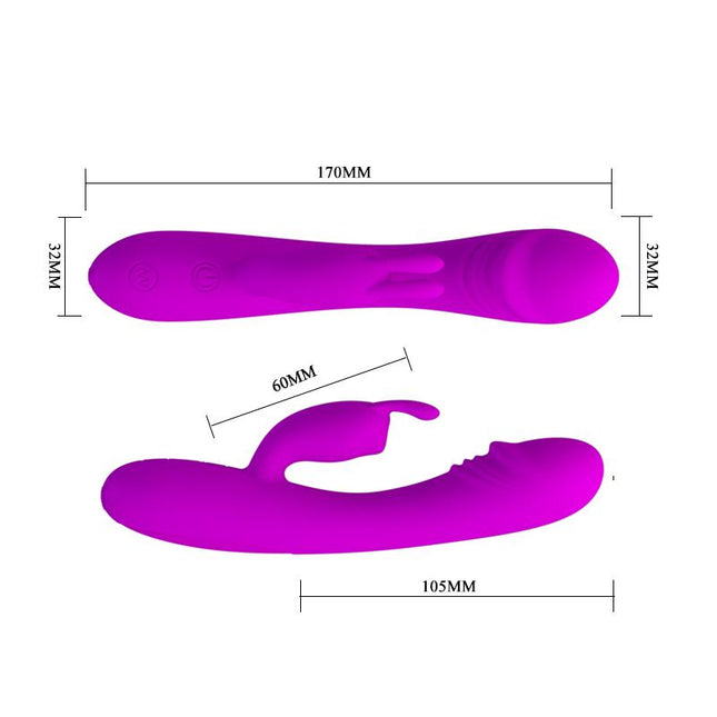 PRETTYLOVE Vibe Hunter Purple – водоустойчив вибратор с 30 режима