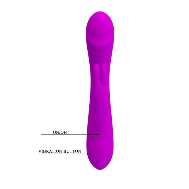 PRETTYLOVE Vibe Hunter Purple – водоустойчив вибратор с 30 режима