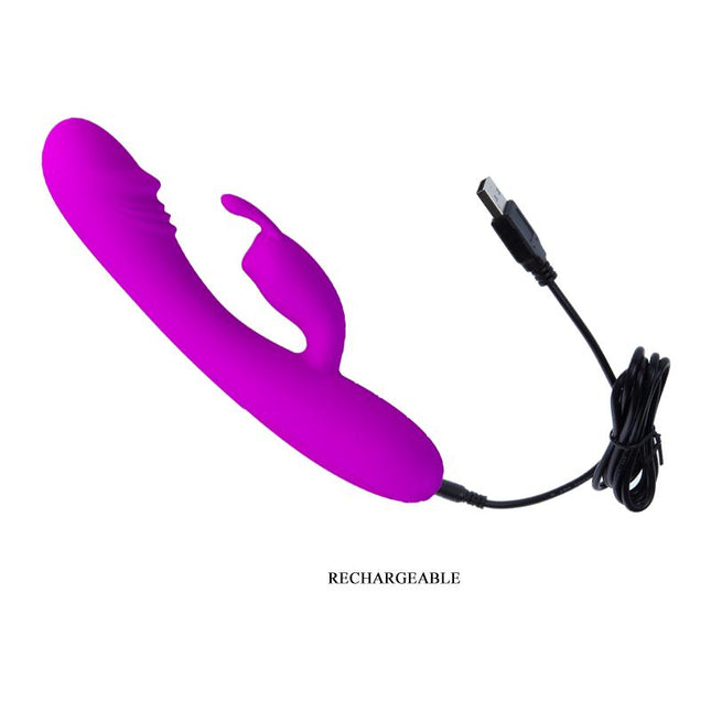 PRETTYLOVE Vibe Hunter Purple – водоустойчив вибратор с 30 режима