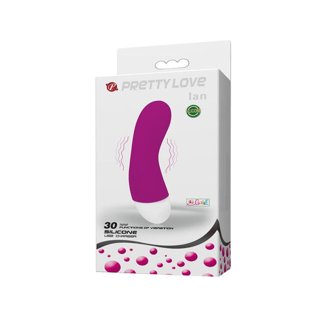 PRETTYLOVE Vibe Ian Pink – вибратор с 30 режима и USB зареждане