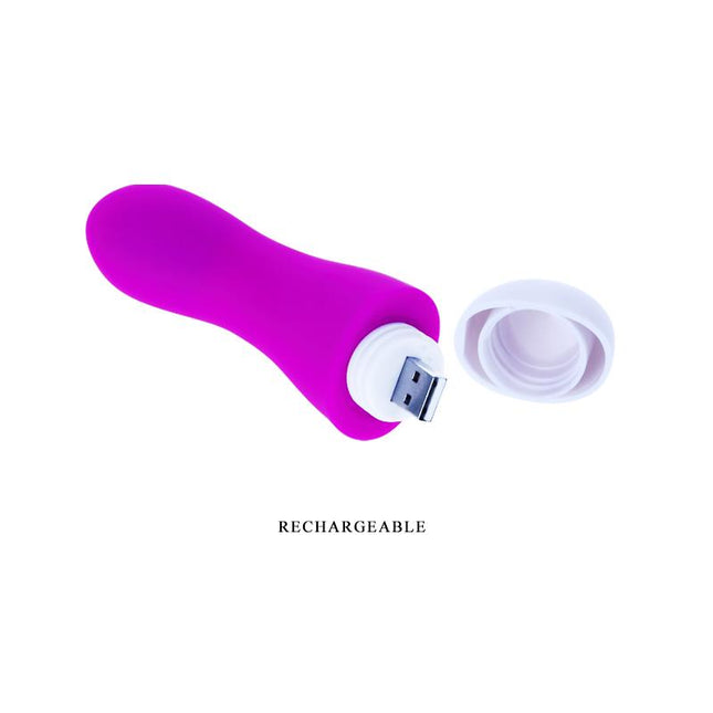 PRETTYLOVE Vibe Ian Pink – вибратор с 30 режима и USB зареждане