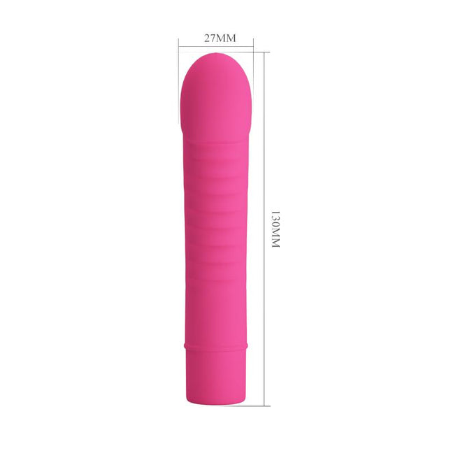 PRETTYLOVE Vibe Mick Silicone Pink – елегантен водоустойчив вибратор с 10 режима