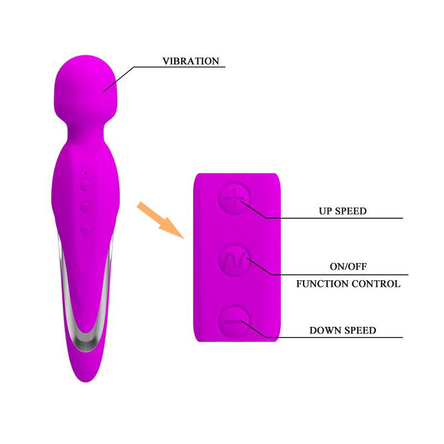 PRETTYLOVE Vibe Mortimer USB – мощен вибратор с 7 функции