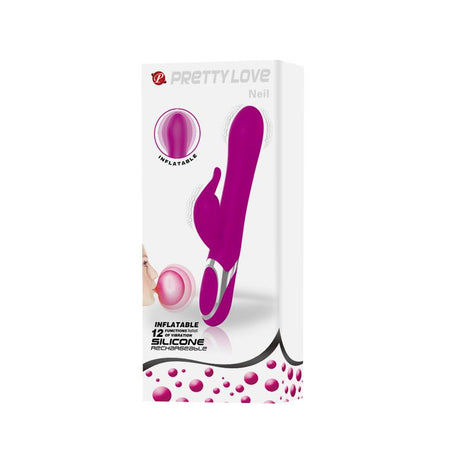 PRETTYLOVE Vibe Neil – надуваем вибратор с 12 функции и G-точка