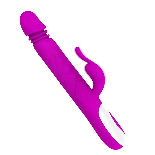 PRETTYLOVE Adrian – водоустойчив вибратор с въртящи се топчета и клиторна стимулация