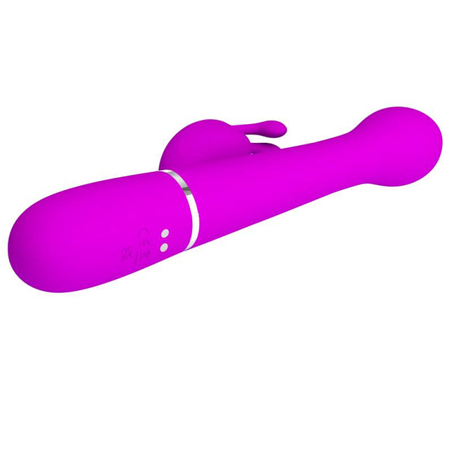 PRETTYLOVE Dejon Pink – вибратор с въртящи се и тласкащи топчета