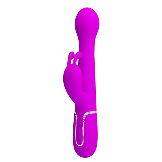 PRETTYLOVE Dejon Pink – вибратор с въртящи се и тласкащи топчета