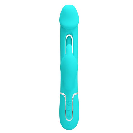 PRETTYLOVE Vibe with Tongue Kampas Green – водоустойчив вибратор с двойна стимулация