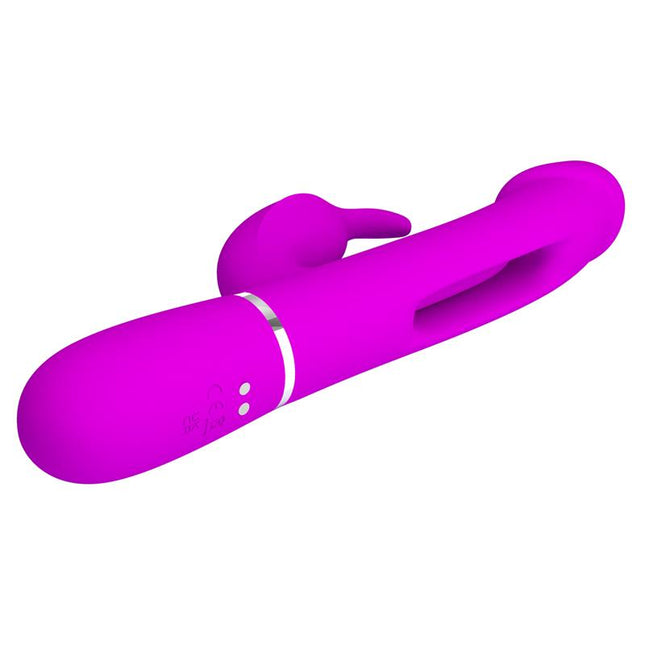 PRETTYLOVE Vibe with Tongue Kampas Pink – водоустойчив вибратор с два мотора