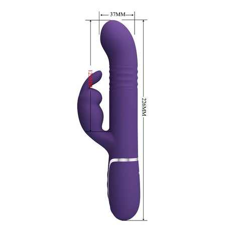 PRETTYLOVE Vibe wt Thrusting – вибратор с въртящи се топчета и мощни мотори
