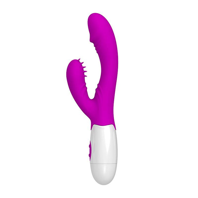 PRETTYLOVE Andre Color Пурпурен – вибратор с 7 режима на вибрация и 3 движения