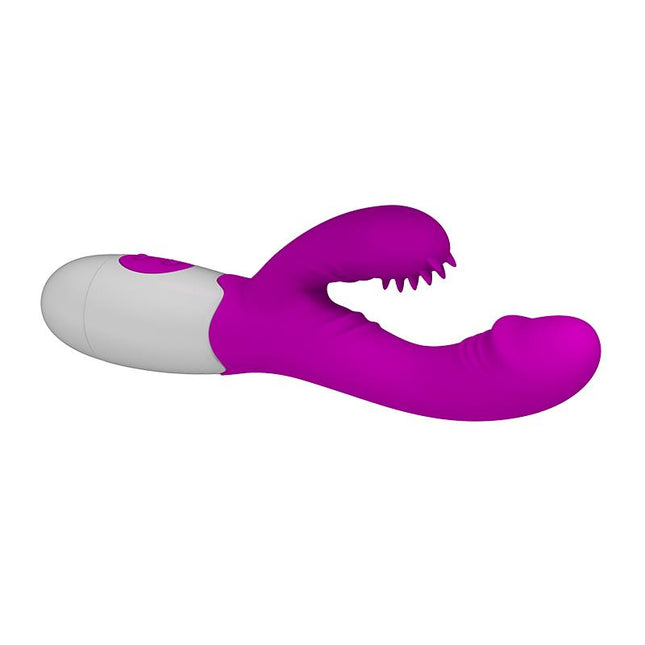 PRETTYLOVE Andre Color Пурпурен – вибратор с 7 режима на вибрация и 3 движения