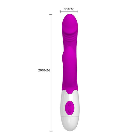 PRETTYLOVE Andre Color Пурпурен – вибратор с 7 режима на вибрация и 3 движения