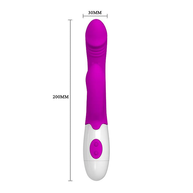 PRETTYLOVE Andre Color Пурпурен – вибратор с 7 режима на вибрация и 3 движения