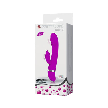 PRETTYLOVE David – вибратор с 30 режима и специална форма