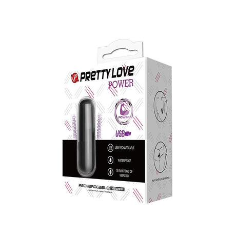 PRETTYLOVE Power – водоустойчив вибро куршум с 12 режима