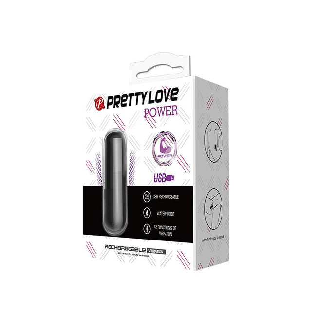 PRETTYLOVE Power – водоустойчив вибро куршум с 12 режима