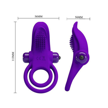 PRETTYLOVE Vibrating Cock Ring – вибриращ пенис пръстен с 10 режима
