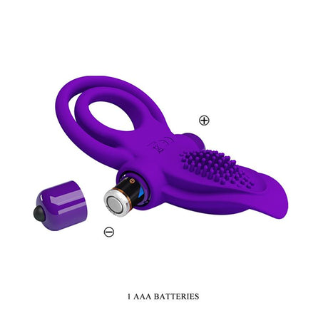 PRETTYLOVE Vibrating Cock Ring – вибриращ пенис пръстен с 10 режима