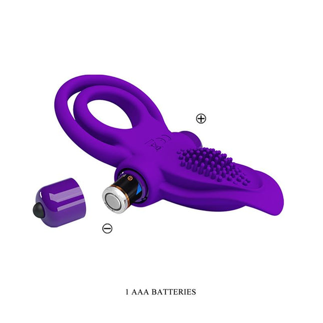 PRETTYLOVE Vibrating Cock Ring – вибриращ пенис пръстен с 10 режима