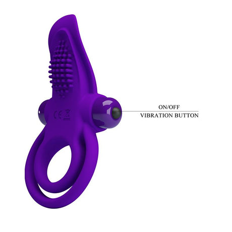 PRETTYLOVE Vibrating Cock Ring – вибриращ пенис пръстен с 10 режима