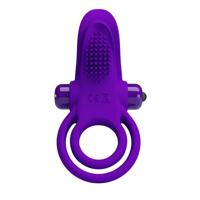 PRETTYLOVE Vibrating Cock Ring – вибриращ пенис пръстен с 10 режима