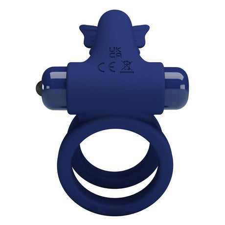 PRETTYLOVE Vibrating Double Penis Ring – вибриращ пръстен с двойна функция