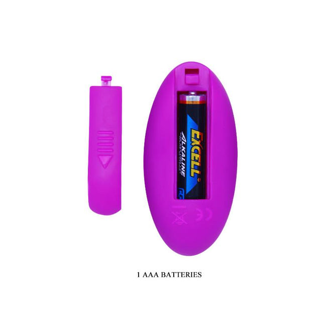 PRETTYLOVE Arvin Purple – вибриращо яйце с дистанционно управление