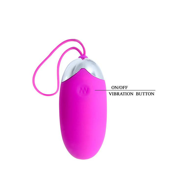 PRETTYLOVE Berger Pink – вибриращо яйце с дистанционно и 12 режима