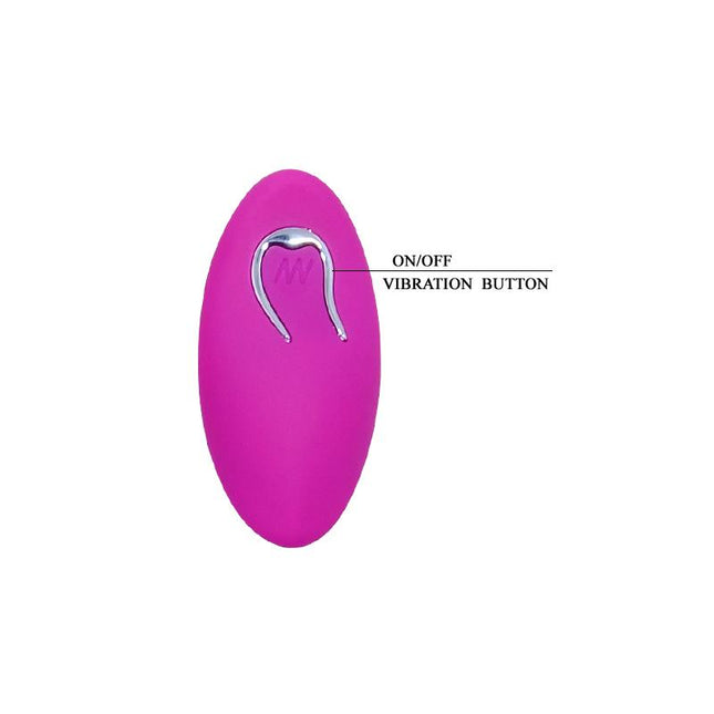 PRETTYLOVE Berger Pink – вибриращо яйце с дистанционно и 12 режима