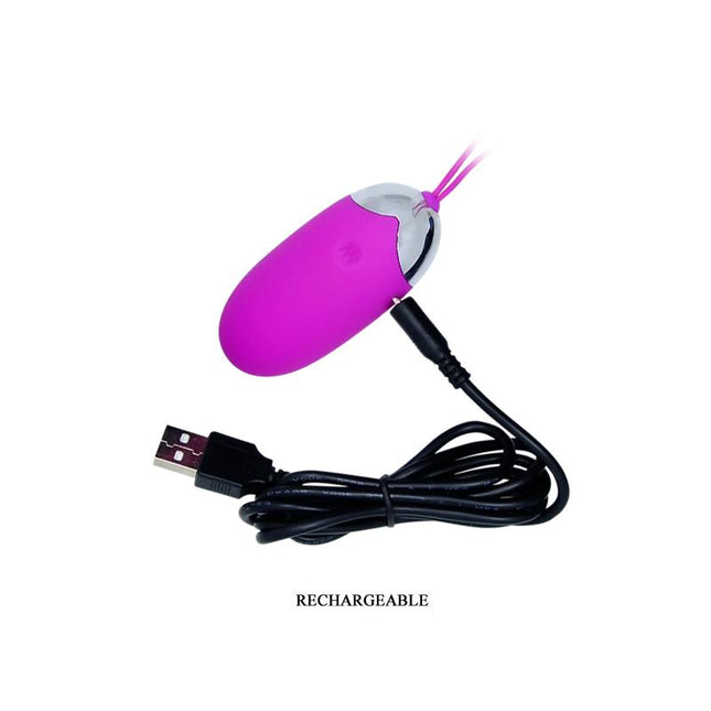 PRETTYLOVE Berger Pink – вибриращо яйце с дистанционно и 12 режима