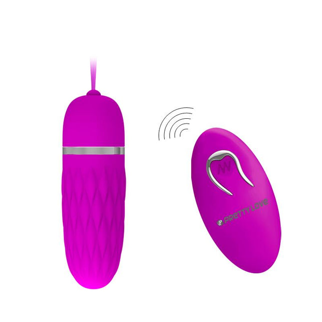 PRETTYLOVE Vibrating Egg Dawn Purple – дискретен виброяйце с дистанционно