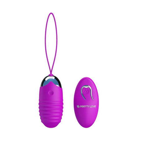 PRETTYLOVE Jessica USB Purple – вибриращо яйце с дистанционно