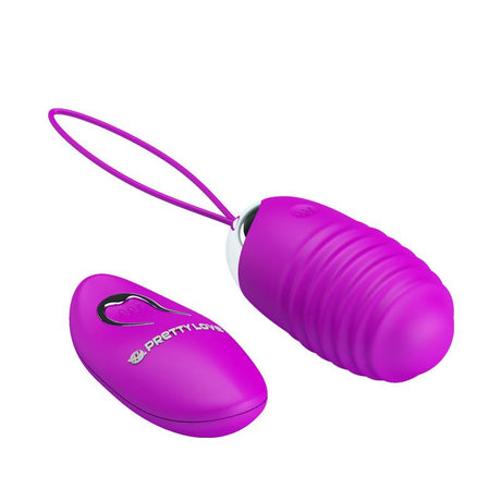 PRETTYLOVE Jessica USB Purple – вибриращо яйце с дистанционно