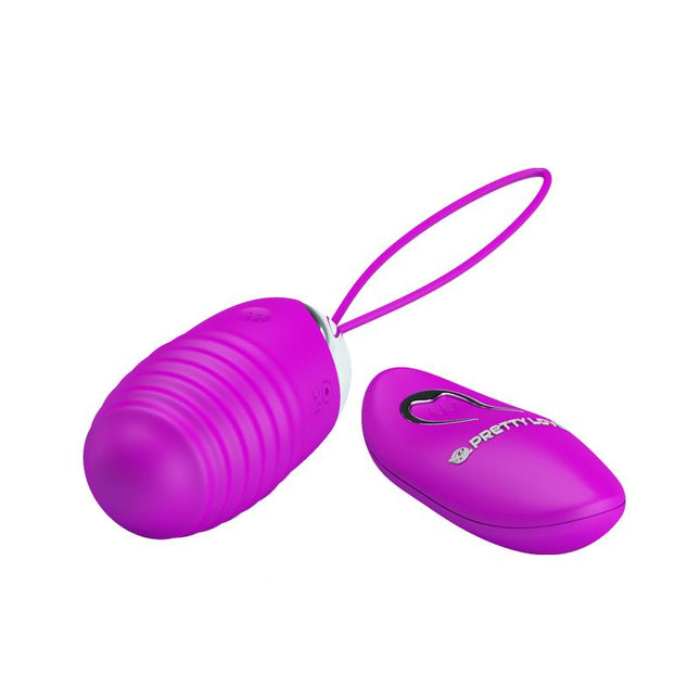 PRETTYLOVE Jessica USB Purple – вибриращо яйце с дистанционно