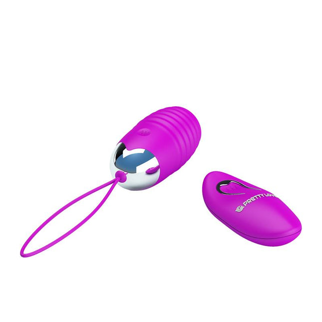 PRETTYLOVE Jessica USB Purple – вибриращо яйце с дистанционно