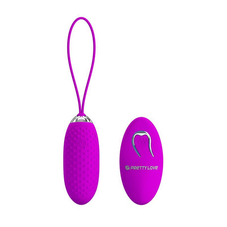 PRETTYLOVE Joanna USB Purple – компактно вибриращо яйце с дистанционно