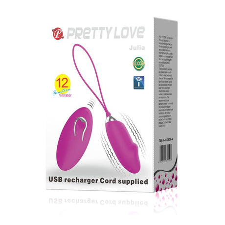 PRETTYLOVE Julia – компактно вибриращо яйце с дистанционно