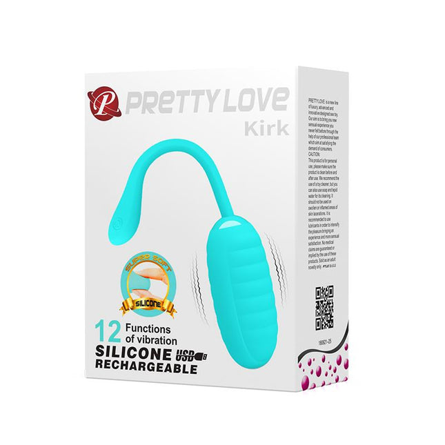 PRETTYLOVE Kirk – вибриращо яйце от силикон с USB зареждане