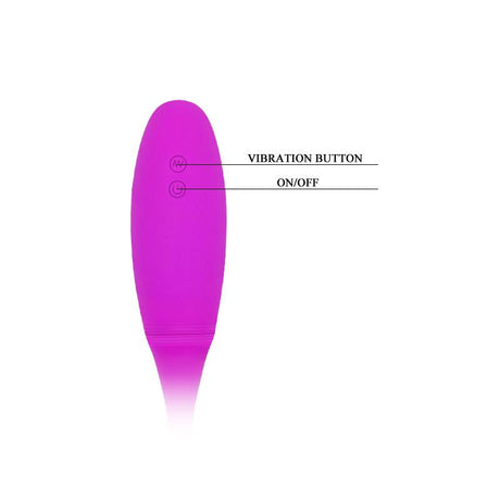 PRETTYLOVE Vibrating Eggs Snaky Purple – двойна вибрация и гъвкав дизайн
