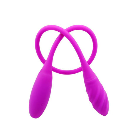 PRETTYLOVE Vibrating Eggs Snaky Purple – двойна вибрация и гъвкав дизайн